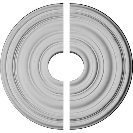Ekena Millwork Carton Ceiling Medallion, Two Piece (For Canopies up to 3 1/2"), 12 5/8"OD x 1"P CM13CA2-03500